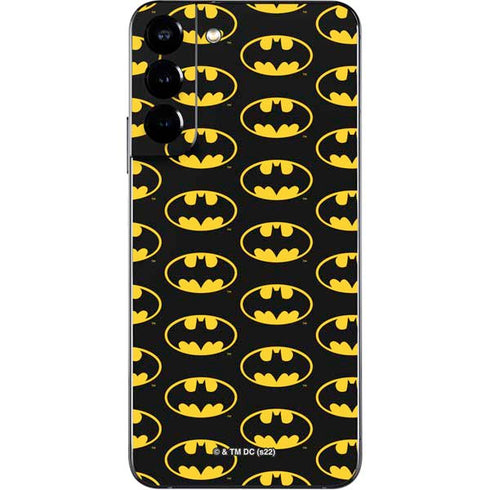 DC Comics Batman Logo Pattern Galaxy S22 Plus Skin